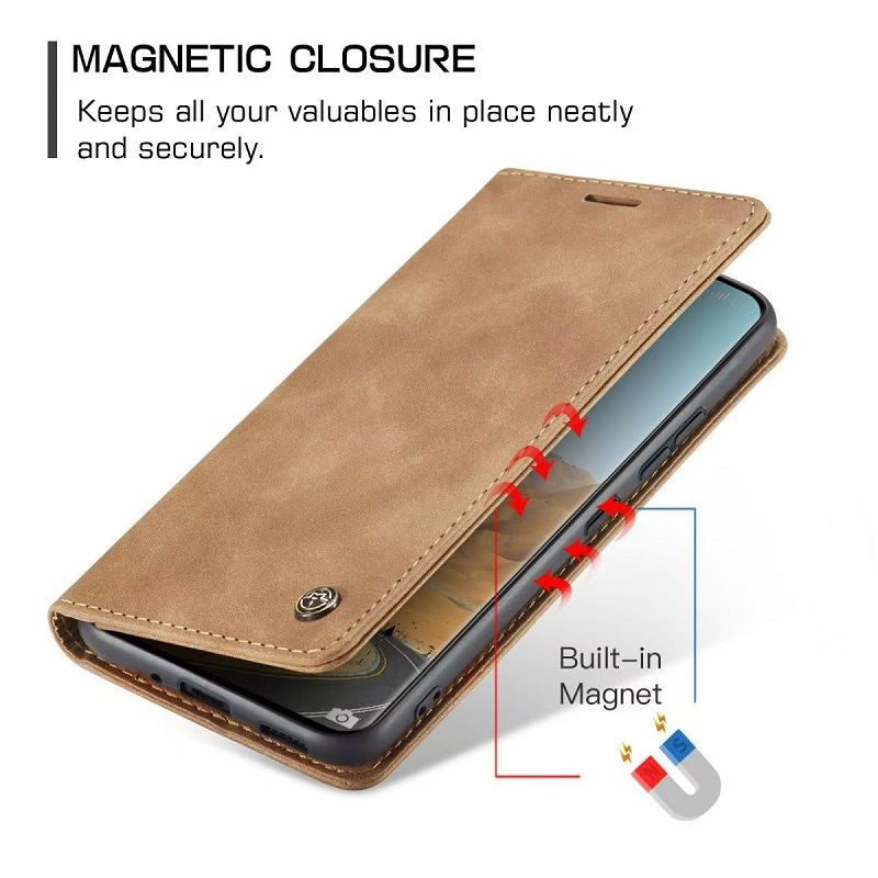 CaseMe Leather Phone Case Flip Cover for Xiaomi Redmi Note 14 Pro 14 Pro+ Plus 14 Shockproof Protection Stand Holder Magnetic PU Leather Case