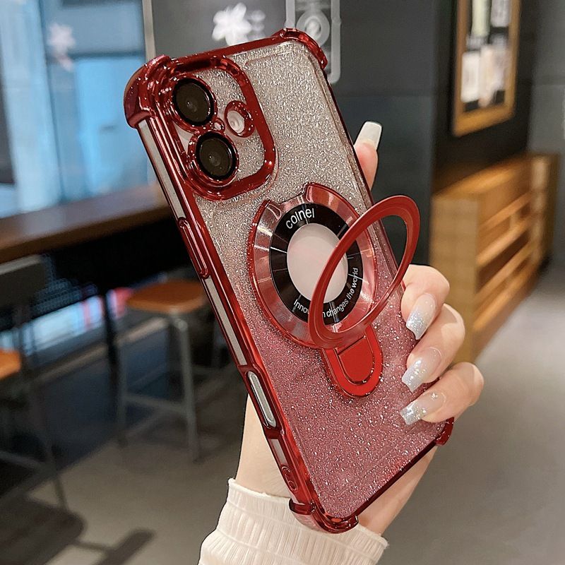 Cover for iPhone 16 Plus 16 Pro Max 15 Plus 15 Pro Max 14 Plus 14 Pro 13 Mini 12 Mini 11 Pro XS Max XR X 8 Plus 7 Plus Magnetic Anti Drop Soft Phone Case