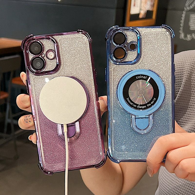Cover for iPhone 16 Plus 16 Pro Max 15 Plus 15 Pro Max 14 Plus 14 Pro 13 Mini 12 Mini 11 Pro XS Max XR X 8 Plus 7 Plus Magnetic Anti Drop Soft Phone Case