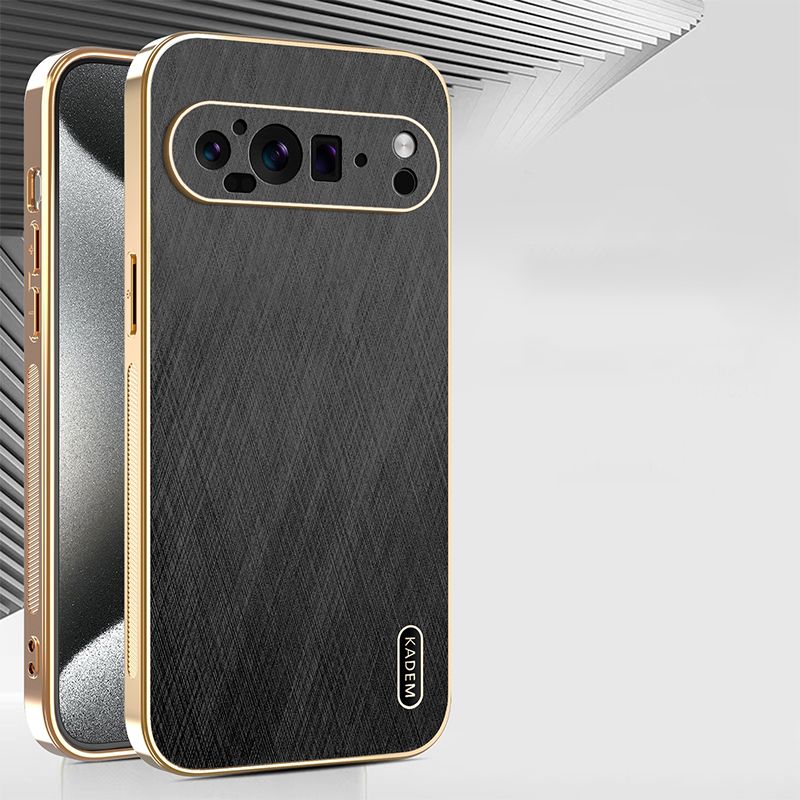 Compatible for Google Pixel 9 Pro 9a 8a 7a 6a 8 Pro 7 Pro 6 Pro Electroplated Silk Bamboo Pattern Phone Case Anti Drop Protective Case