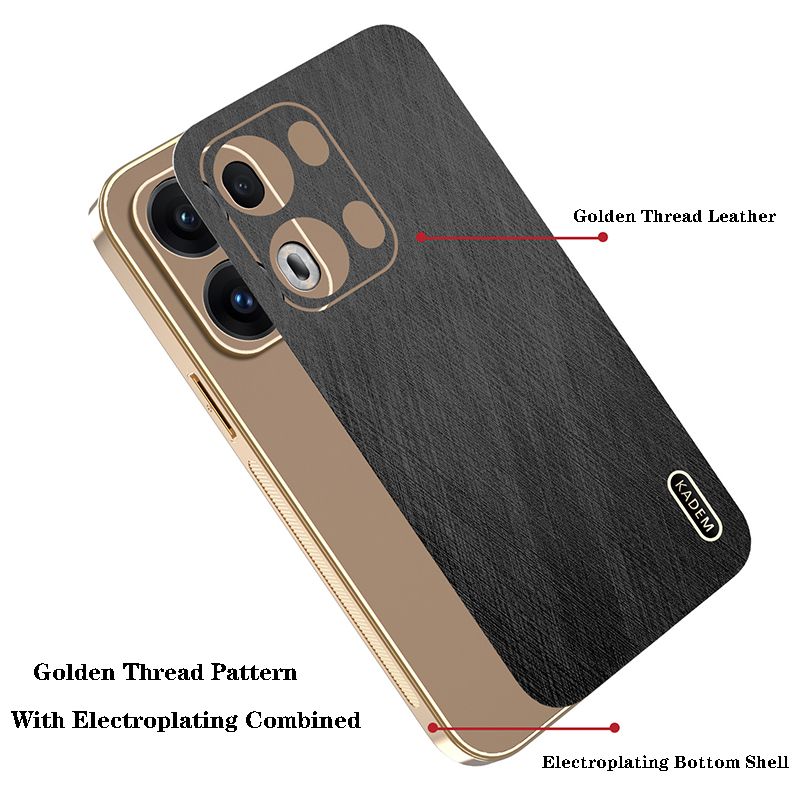 Compatible for OPPO 13 Pro 13F 12 Pro 12F 11 Pro 11F 10 Pro  A3 Pro A3X A60 A79 A80 A40 Electroplated Silk Bamboo Pattern Phone Case Anti Drop Protective Case