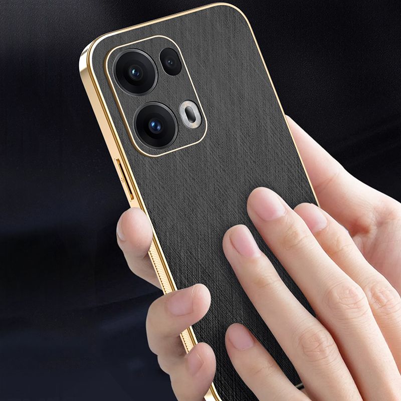 Compatible for OPPO 13 Pro 13F 12 Pro 12F 11 Pro 11F 10 Pro  A3 Pro A3X A60 A79 A80 A40 Electroplated Silk Bamboo Pattern Phone Case Anti Drop Protective Case