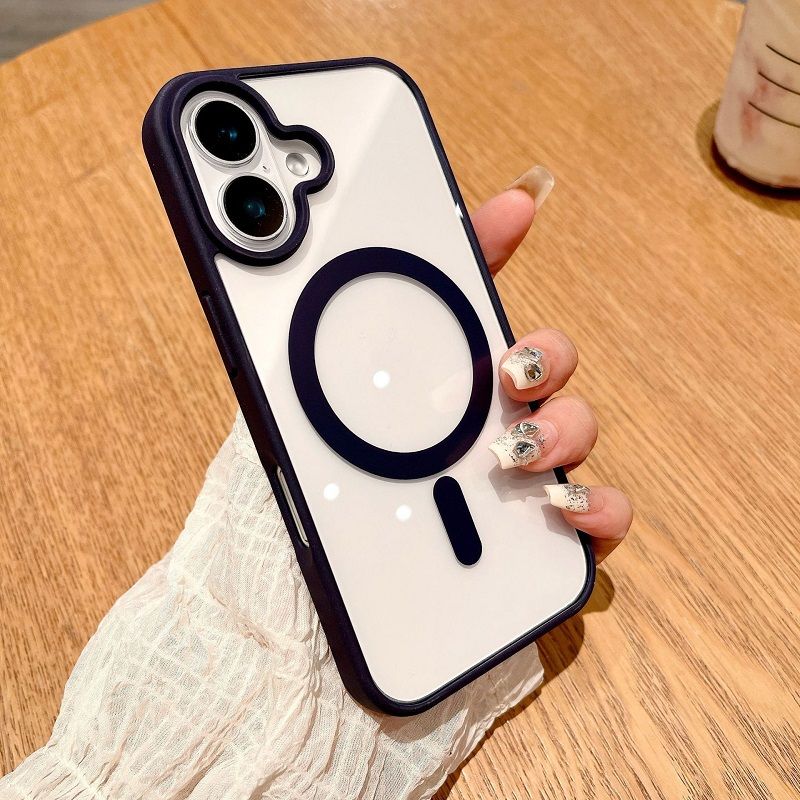Magnetic Cover For iPhone 16e SE4 16 Pro Max 16 Plus 15 Plus 14 Plus 13 12 11 Pro Max Shockproof Bumper Drop Protection Case
