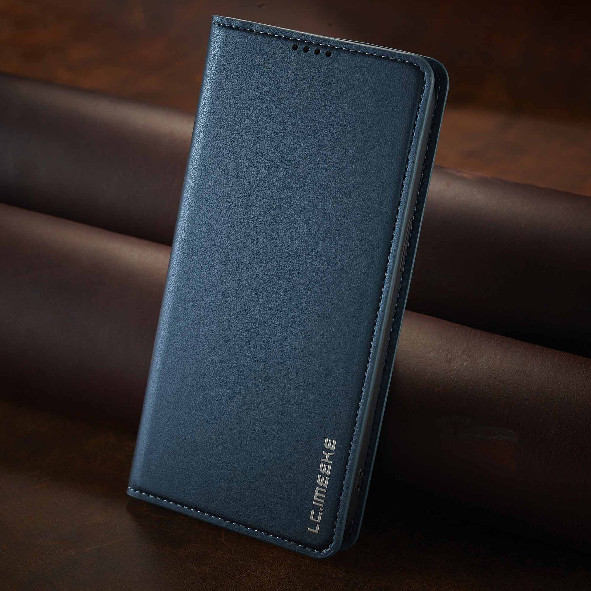 LC.imeeke - Flip Cover for Redmi Note 14 4G 13 12 11 Pro 4G 14 Pro+ Plus 5G Magnetic [Flip Vintage] Wallet Shockproof Durable Retro Business Leather Cover