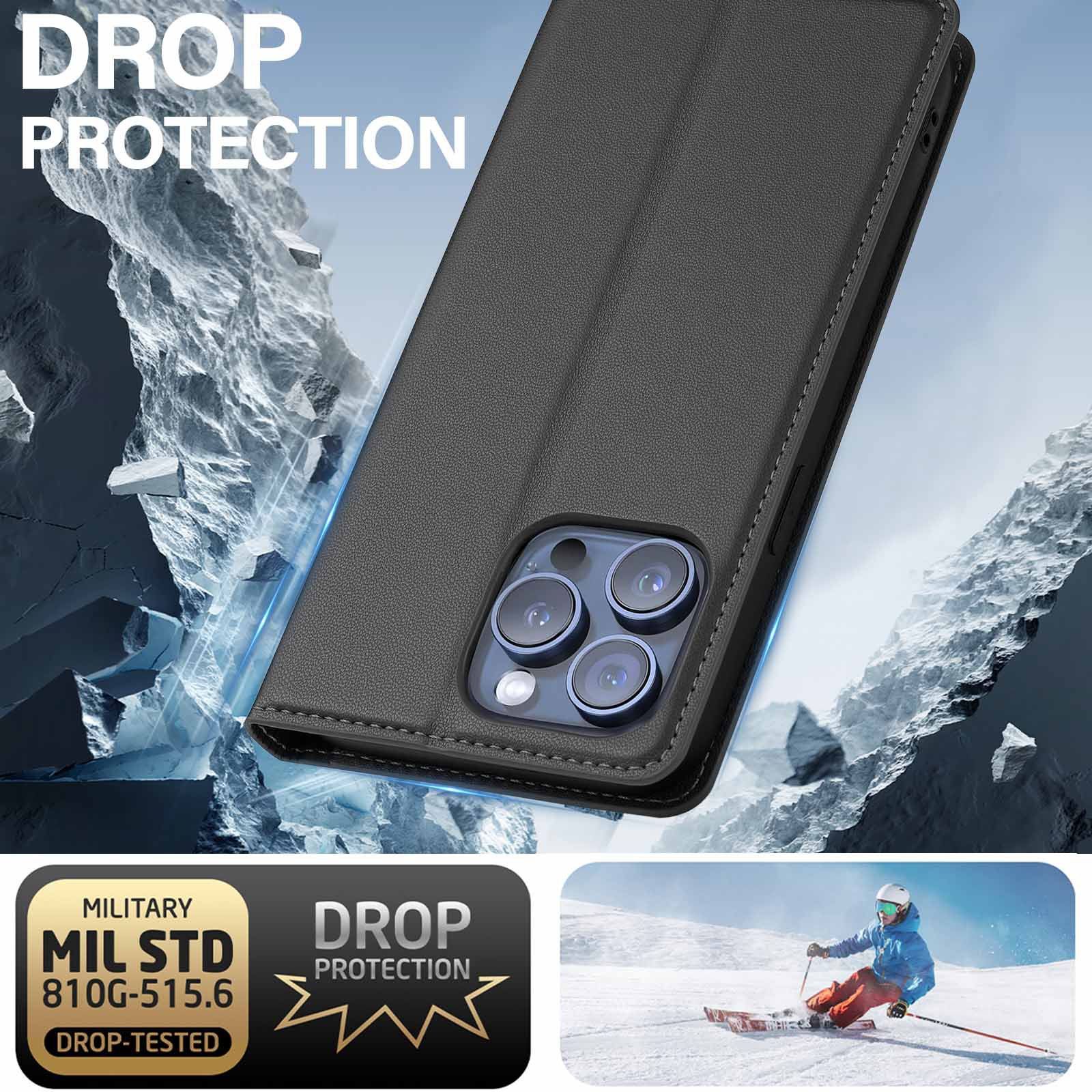LC.imeeke - Flip Cover for Redmi Note 14 4G 13 12 11 Pro 4G 14 Pro+ Plus 5G Magnetic [Flip Vintage] Wallet Shockproof Durable Retro Business Leather Cover