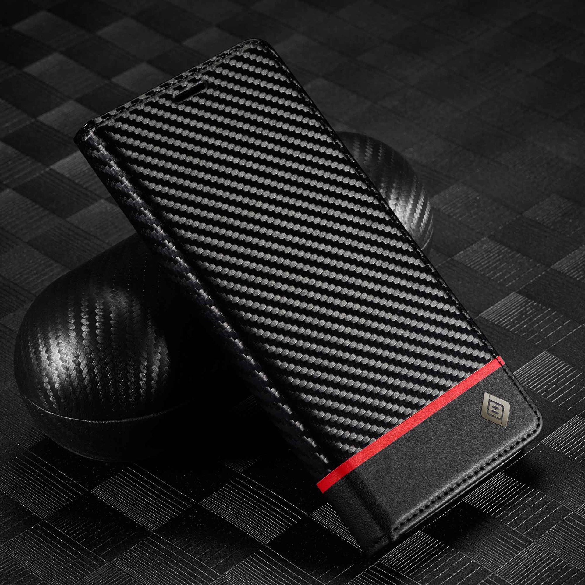 Flip Cover for Redmi Note 14 4G Note 14 Pro 4G 13 Pro Plus 14C 13C Carbon Fiber Pattern Wallet Shockproof Durable Cover