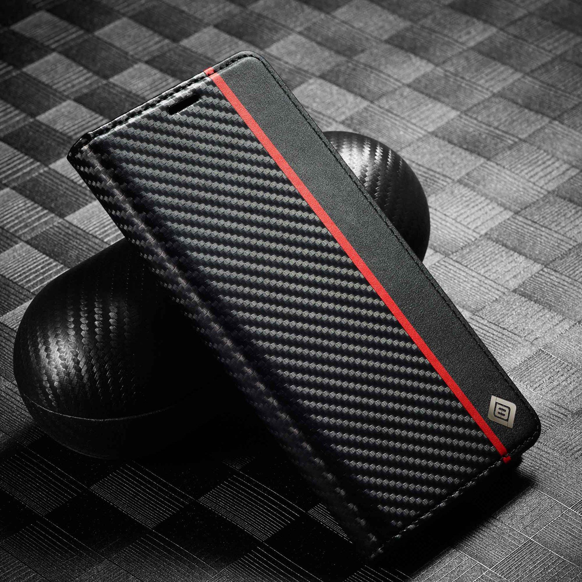 Flip Cover for Redmi Note 14 4G Note 14 Pro 4G 13 Pro Plus 14C 13C Carbon Fiber Pattern Wallet Shockproof Durable Cover