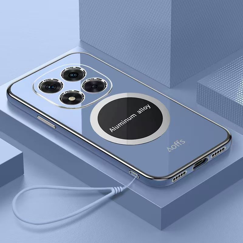 Phone Case for Xiaomi Redmi Note 14 Pro 14 Pro+ Plus 14 13 Pro+ 13R 13 Pro 12 Pro 11 Pro 11s 10s 10 Pro Shockproof Bumper 6D Straight Edge Plating Magnetic Silicone Cover
