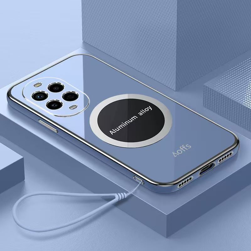 Phone Case for Huawei Nova 13 Pro 12 Pro 12 Lite 12 SE 11 Pro 11 se 10 Pro 9 Pro 9Z 9 se 8 Pro 7 Pro 6 5 5T 5i 4e 3i 3e Shockproof Bumper 6D Straight Edge Plating Magnetic Silicone Cover
