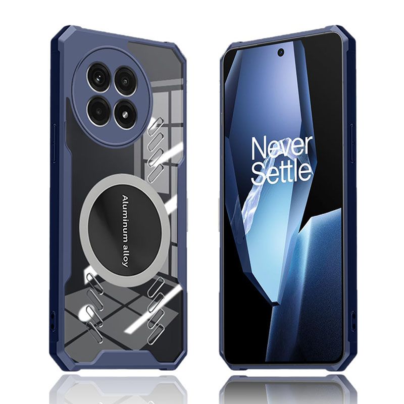 Ultra Thin Case for OnePlus 13 13R 12 12R 11 11R 10 Pro 10R 10T 9 9R 9RT 9 Pro Soft Frame AntiFall Cover with Magnetic Clear Heat Dissipation Phone Case