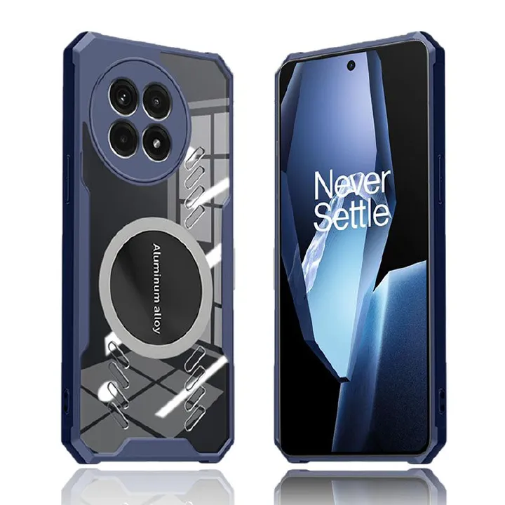 Ultra Thin Case for OnePlus 13 13R 12 12R 11 11R 10 Pro 10R 10T 9 9R 9RT 9 Pro Soft Frame AntiFall Cover with Magnetic Clear Heat Dissipation Phone Case