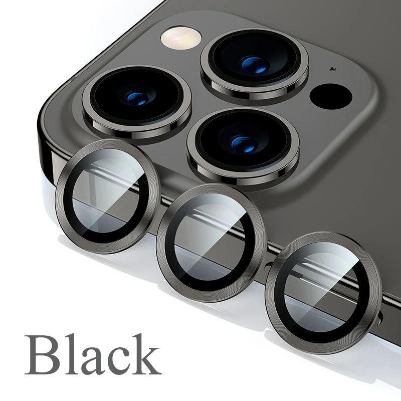 [3-piece] Camera Lens Protective Film for iPhone 16 15 14 13 12 Pro Max Back Lens Cover, Ultra High Definition Camera Lens Protector