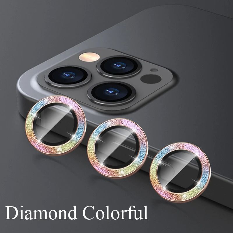 [3-piece] Camera Lens Protective Film for iPhone 16 15 14 13 12 Pro Max Back Lens Cover, Ultra High Definition Camera Lens Protector