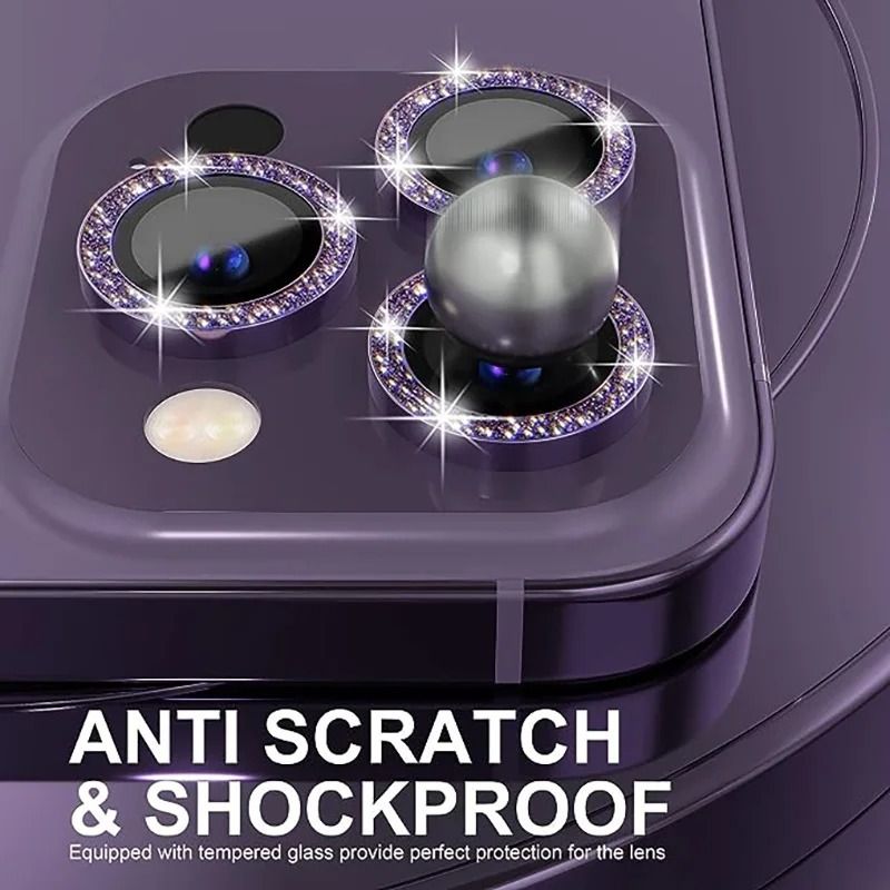[3-piece] Camera Lens Protective Film for iPhone 16 15 14 13 12 Pro Max Back Lens Cover, Ultra High Definition Camera Lens Protector