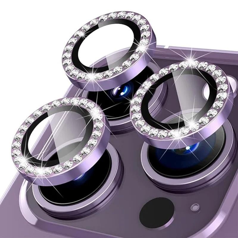 [3-piece] Camera Lens Protective Film for iPhone 16 15 14 13 12 Pro Max Back Lens Cover, Ultra High Definition Camera Lens Protector