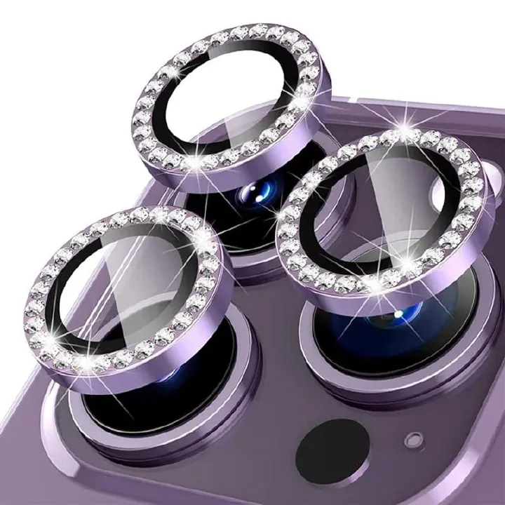 [3-piece] Camera Lens Protective Film for iPhone 16 15 14 13 12 Pro Max Back Lens Cover, Ultra High Definition Camera Lens Protector