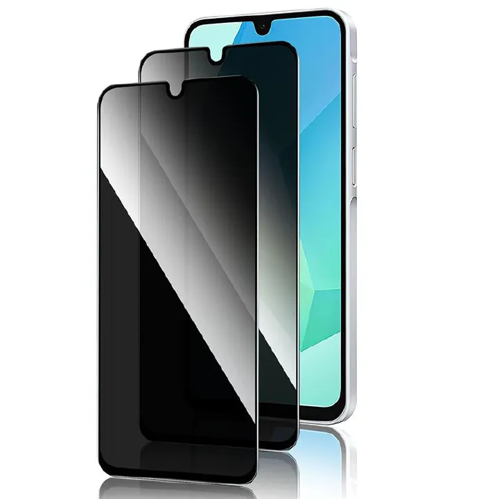 2-Piece Privacy Screen Protector for Samsung Galaxy A26 A26 A06 A25 A15 A05S A13 A14 A24 A34 A33 [Anti Spy Tempered Glass] Ultra High Definition