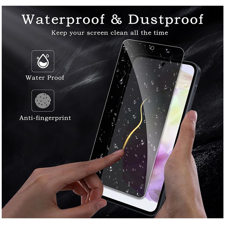 2-Piece Privacy Screen Protector for Samsung Galaxy A57 A37 A17 A07 A56 A36 A55 A35 [Anti Spy Tempered Glass] Ultra High Definition Protective Film