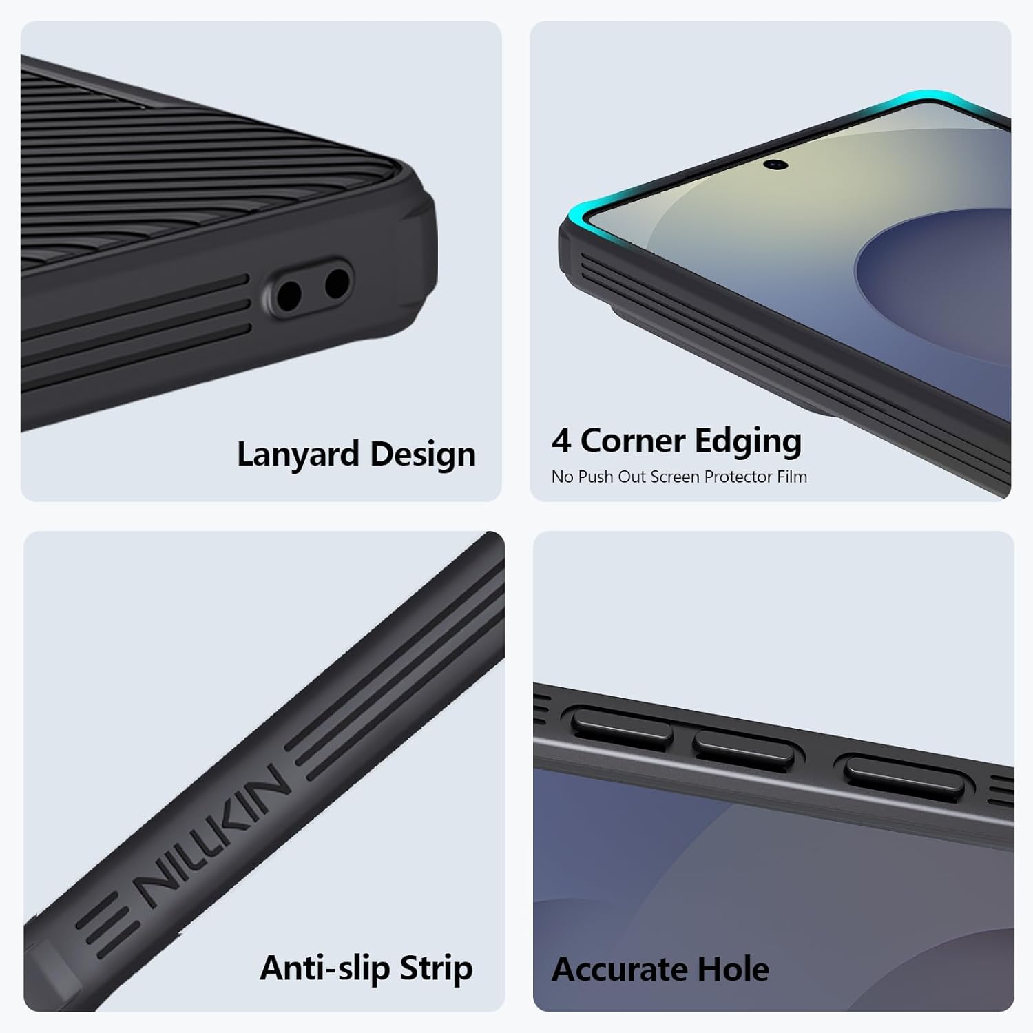Nillkin-Protective Case With Camera The Lens Sliding Cover for Samsung Galaxy S25 Ultra, Hard PC TPU Ultra-Thin Scratch Resistant Phone Case