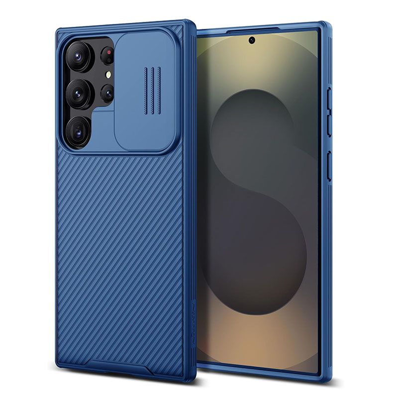 Nillkin-Protective Case With Camera The Lens Sliding Cover for Samsung Galaxy S25 Ultra, Hard PC TPU Ultra-Thin Scratch Resistant Phone Case
