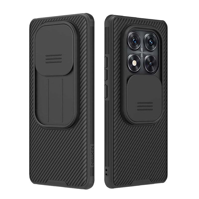 Nillkin-Protective Case With Camera The Lens Sliding Cover for Xiaomi Redmi Note 14 Pro+/Plus 5G, Hard PC TPU Ultra-Thin Scratch Resistant Phone Case