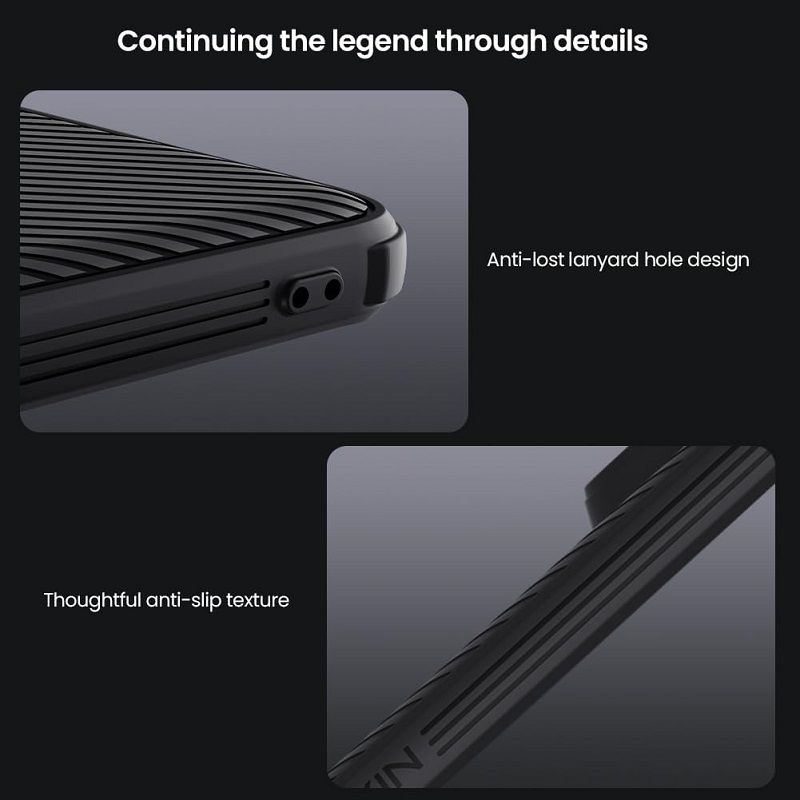Nillkin-Protective Case With Camera The Lens Sliding Cover for Xiaomi Redmi Note 14 Pro+/Plus 5G, Hard PC TPU Ultra-Thin Scratch Resistant Phone Case