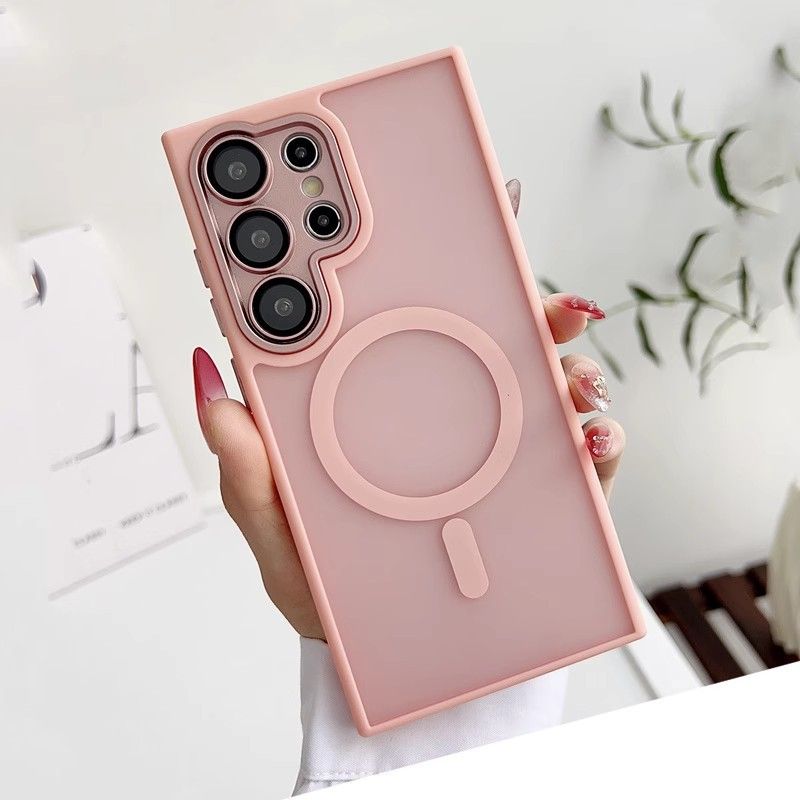 Magnetic Cover for Samsung Galaxy A56 A36 A26 A16 A06 A55 A35 A15 A05 S25 Ultra S25 Plus S25 Edge  S25 FE S24 Plus S23 FE S22 Plus Anti Drop Soft With Lens Film Phone Case