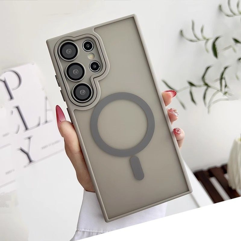 Magnetic Cover for Samsung Galaxy A56 A36 A26 A16 A06 A55 A35 A15 A05 S25 Ultra S25 Plus S25 Edge  S25 FE S24 Plus S23 FE S22 Plus Anti Drop Soft With Lens Film Phone Case