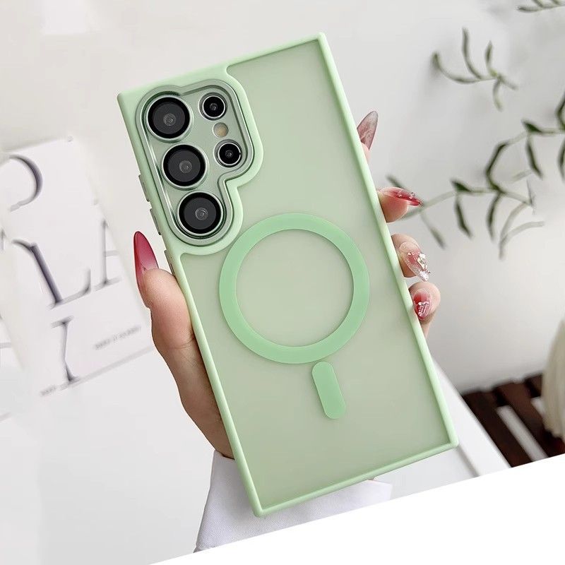 Magnetic Cover for Samsung Galaxy A56 A36 A26 A16 A06 A55 A35 A15 A05 S25 Ultra S25 Plus S25 Edge  S25 FE S24 Plus S23 FE S22 Plus Anti Drop Soft With Lens Film Phone Case