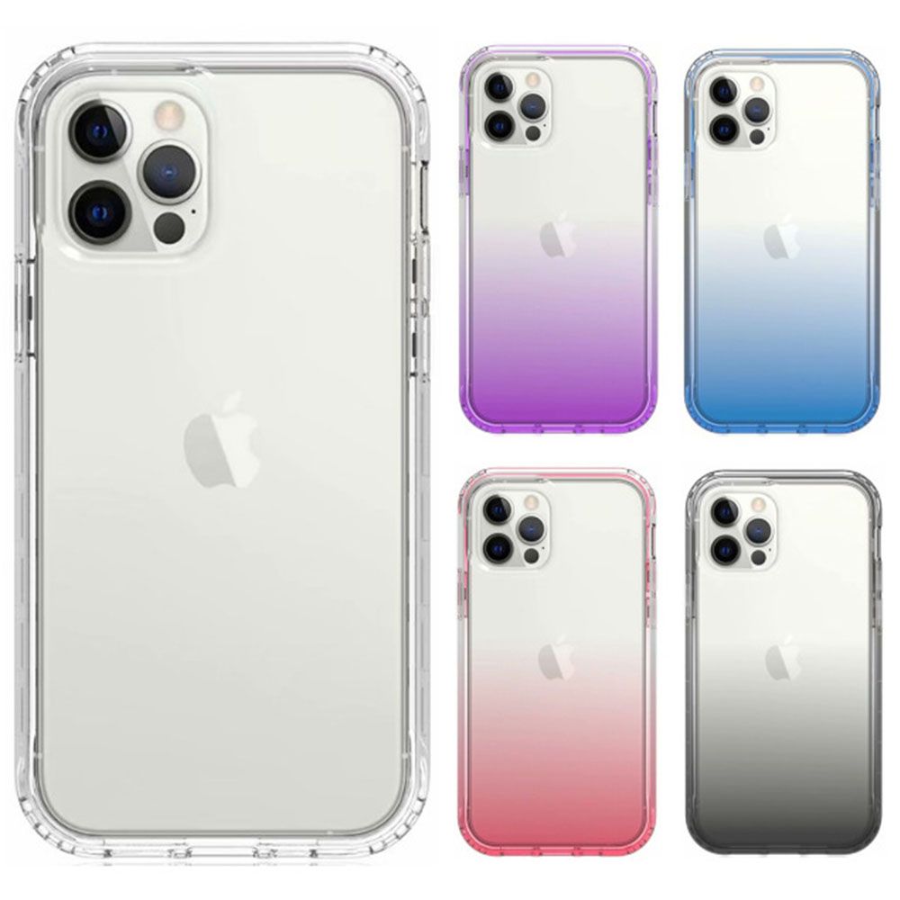 Cover for iPhone 16e SE4 16 Plus 16 Pro MAX 15 14 Plus 15 14 13 Mini 12 11 Pro Max XS Max XS X XR 8 7 Plus Transparent Multi-Color 2 in 1 Soft Hard Combination Fall Prevention Phone Case