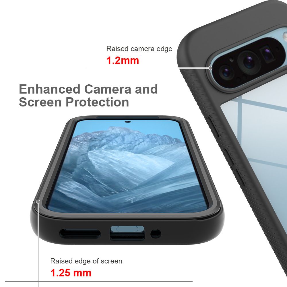 Cover for Google Pixel 9 Pro 9 Pro XL 8a 8 Pro 7a 7 Pro 6A 6 Pro 2 in 1 Soft Hard Combination Fall Prevention Phone Case
