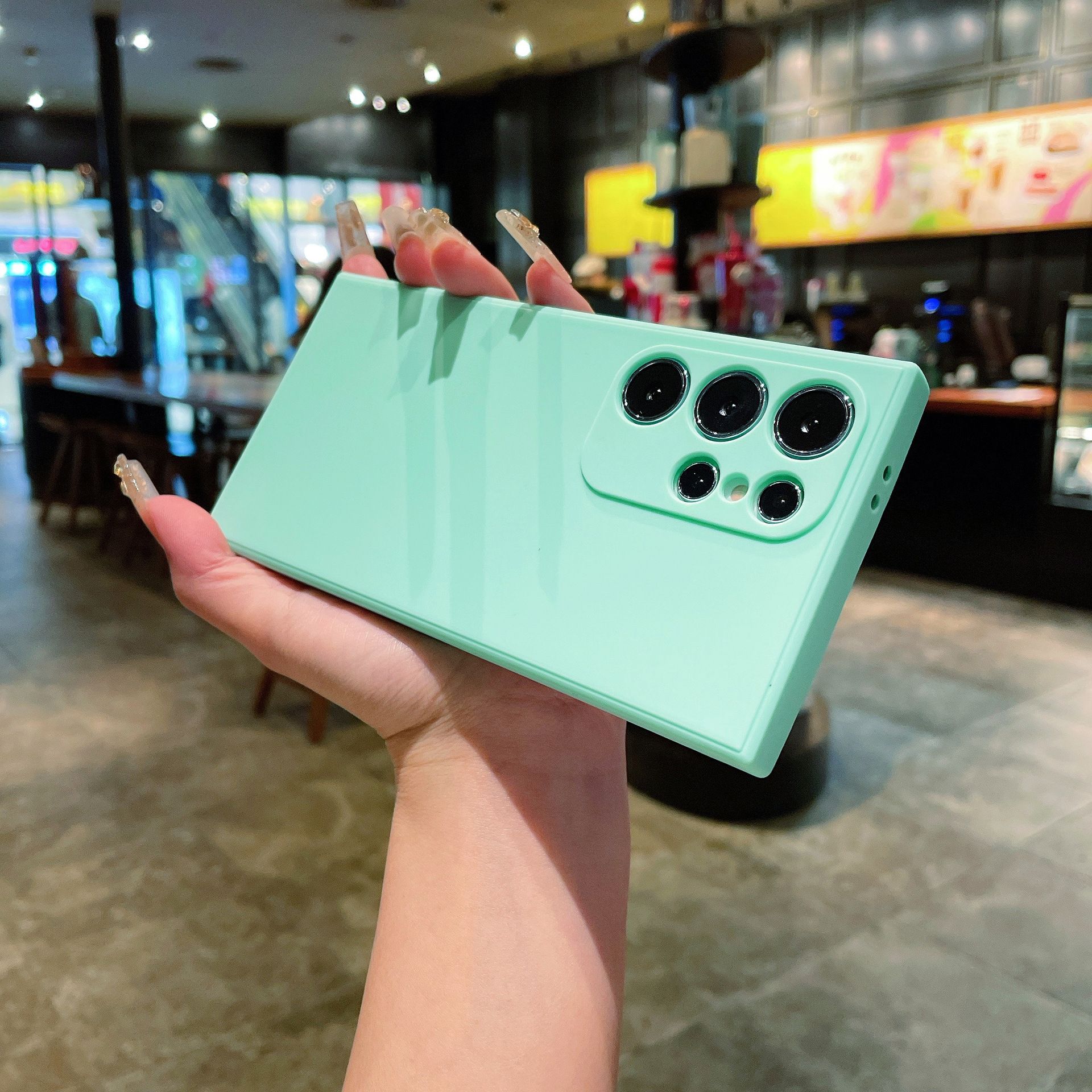 Rubik's Cube Silicone Mobile Phone Case for Samsung S25 Ultra S24 S23 S22 S21 S20 FE S8 S9 Plus Note 9 8 Fine Hole Frosted TPU Straight Edge Protective Cover