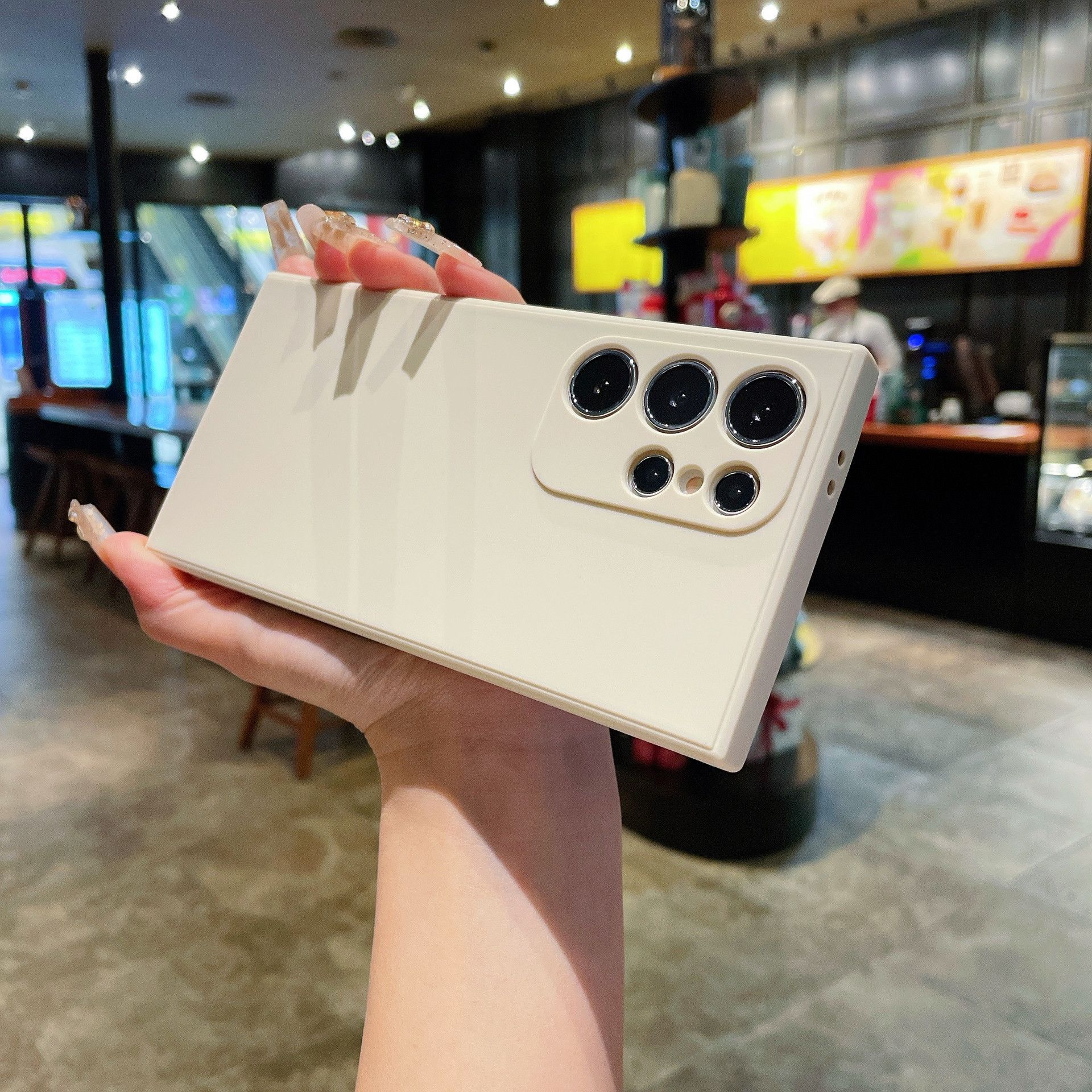 Rubik's Cube Silicone Mobile Phone Case for Samsung S25 Ultra S24 S23 S22 S21 S20 FE S8 S9 Plus Note 9 8 Fine Hole Frosted TPU Straight Edge Protective Cover