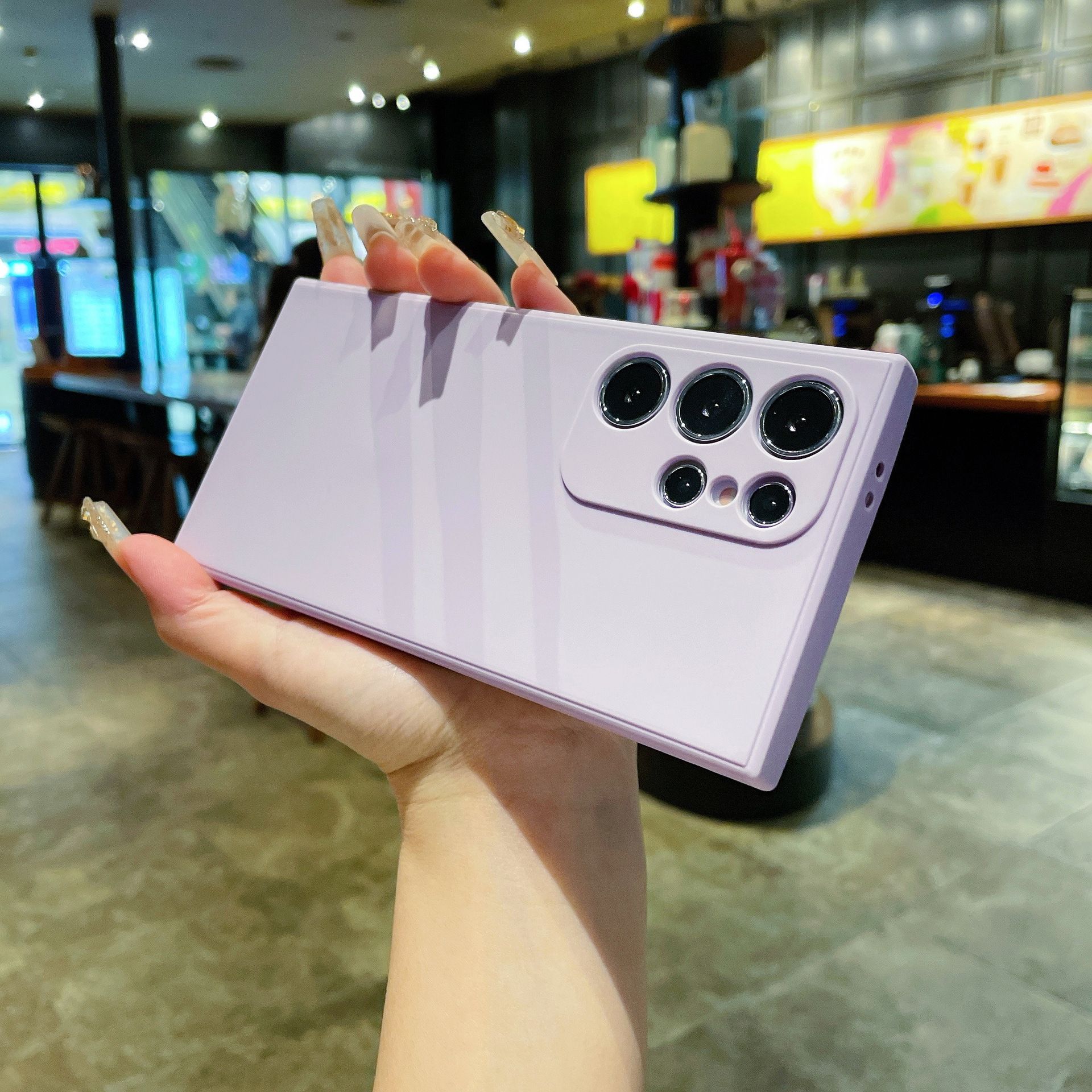 Rubik's Cube Silicone Mobile Phone Case for Samsung S25 Ultra S24 S23 S22 S21 S20 FE S8 S9 Plus Note 9 8 Fine Hole Frosted TPU Straight Edge Protective Cover