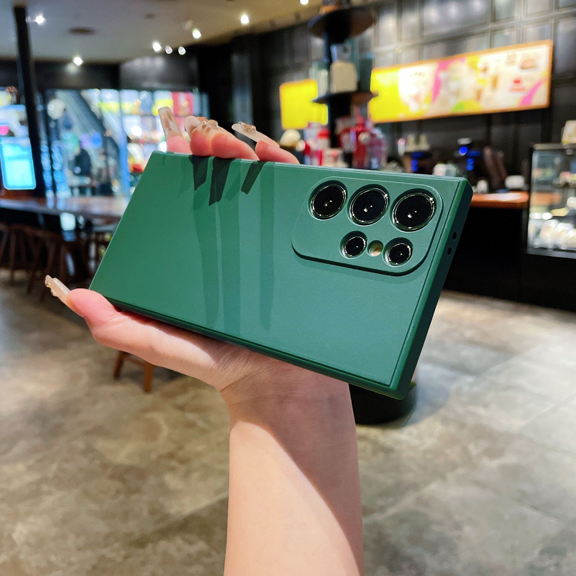 Rubik's Cube Silicone Mobile Phone Case for Samsung S25 Ultra S24 S23 S22 S21 S20 FE S8 S9 Plus Note 9 8 Fine Hole Frosted TPU Straight Edge Protective Cover