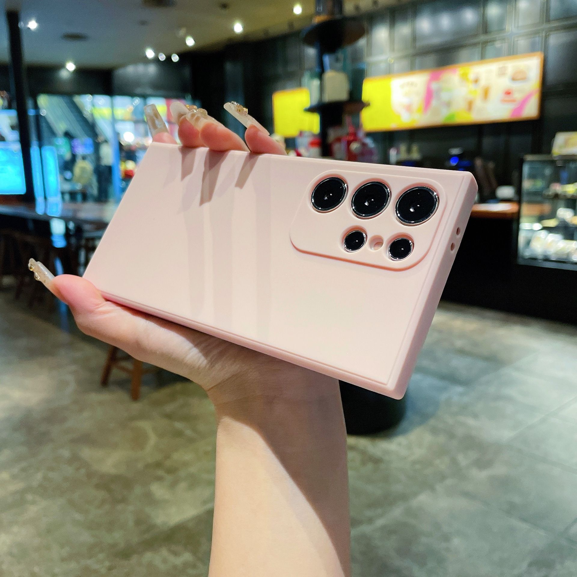 Rubik's Cube Silicone Mobile Phone Case for Samsung S25 Ultra S24 S23 S22 S21 S20 FE S8 S9 Plus Note 9 8 Fine Hole Frosted TPU Straight Edge Protective Cover