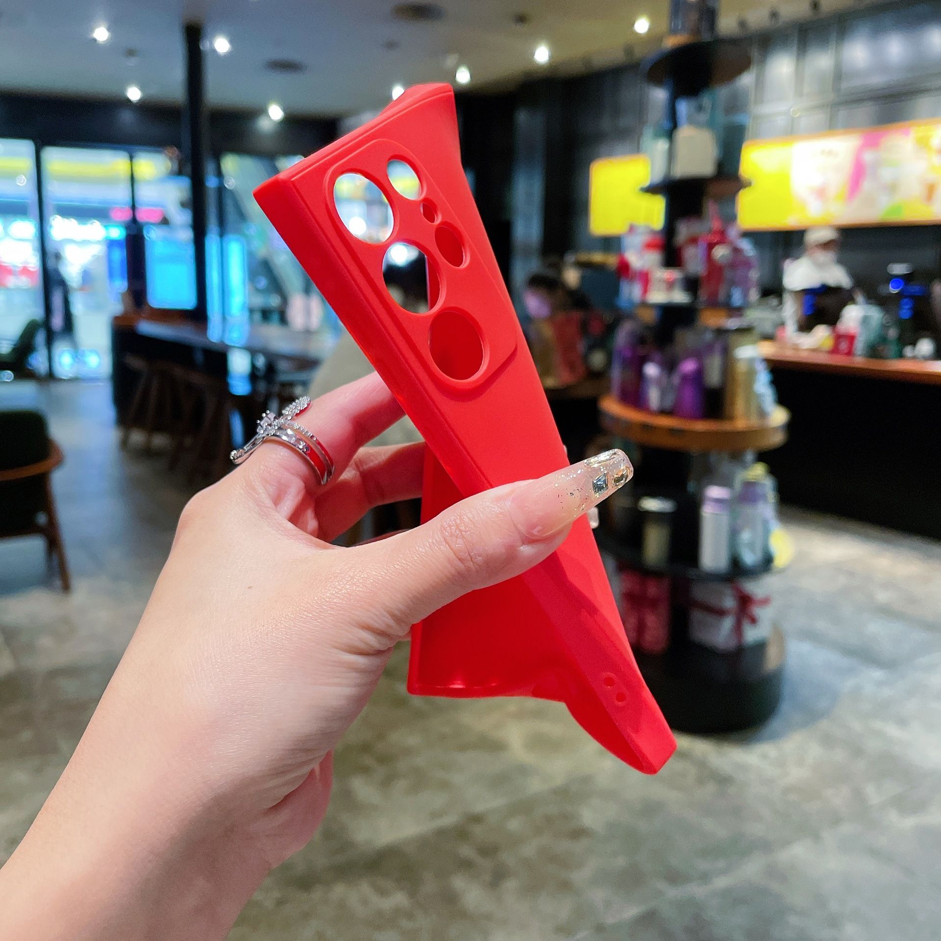 Rubik's Cube Silicone Mobile Phone Case for Samsung S25 Ultra S24 S23 S22 S21 S20 FE S8 S9 Plus Note 9 8 Fine Hole Frosted TPU Straight Edge Protective Cover