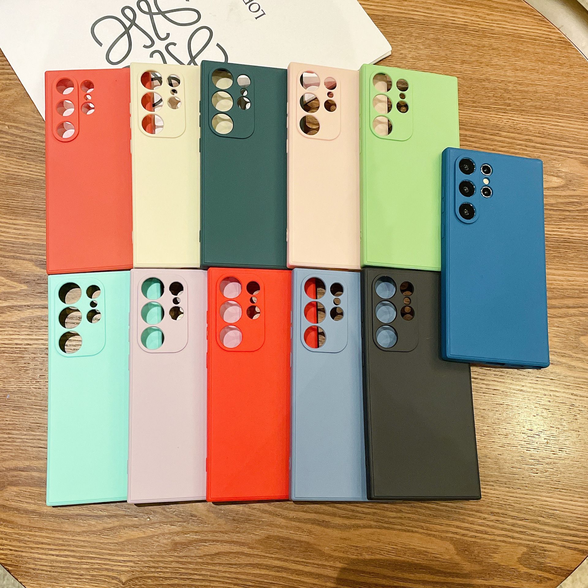 Rubik's Cube Silicone Mobile Phone Case for Samsung A13 A23 A33 A53 A73 A12 A32 A52 A72 A51 A71 Fine Hole Frosted TPU Straight Edge Protective Cover