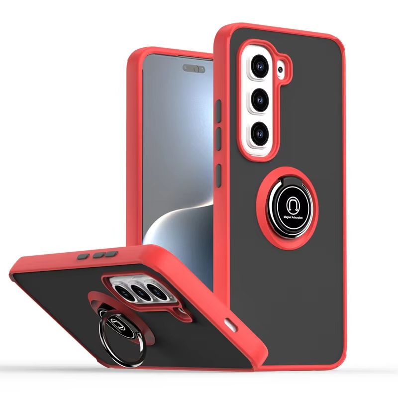 Case for Infinix Hot 50 Pro 50 Pro+ 50i 40i Note 40 Pro Shockproof Full Cover Transparent Matte TPU PC Phone Case with Ring Holder