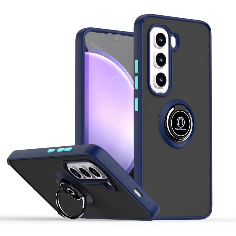 Case for Infinix Hot 50 Pro 50 Pro+ 50i 40i Note 40 Pro Shockproof Full Cover Transparent Matte TPU PC Phone Case with Ring Holder