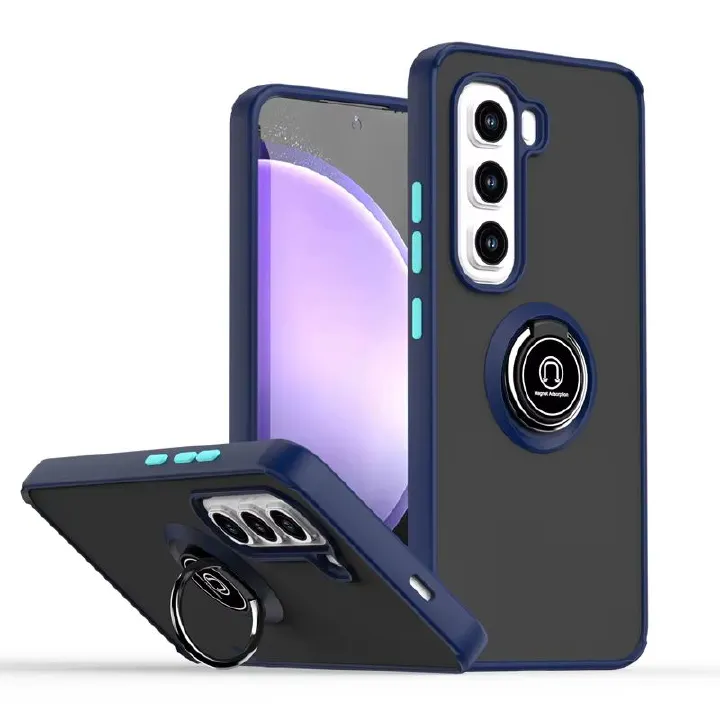 Case for Infinix Hot 50 Pro 50 Pro+ 50i 40i Note 40 Pro Shockproof Full Cover Transparent Matte TPU PC Phone Case with Ring Holder