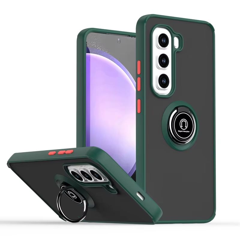 Case for Infinix Hot 50 Pro 50 Pro+ 50i 40i Note 40 Pro Shockproof Full Cover Transparent Matte TPU PC Phone Case with Ring Holder