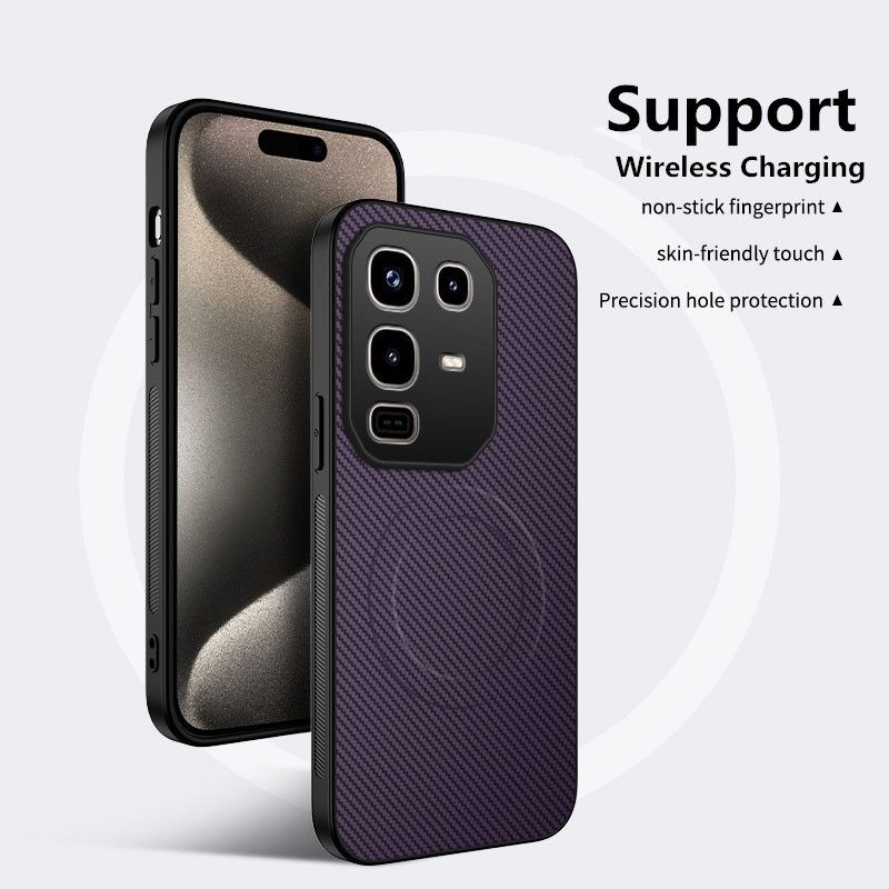 Casing Cover for Tecno Camon 40 Pro,Infinix Note 50 Pro Hot 50 Pro+ Plus Note 40 Pro 4G/5G Hot 40 Pro / Spark 20 Pro Phone Case Fiber Magnetic Suction Leather Pattern Protective Cover