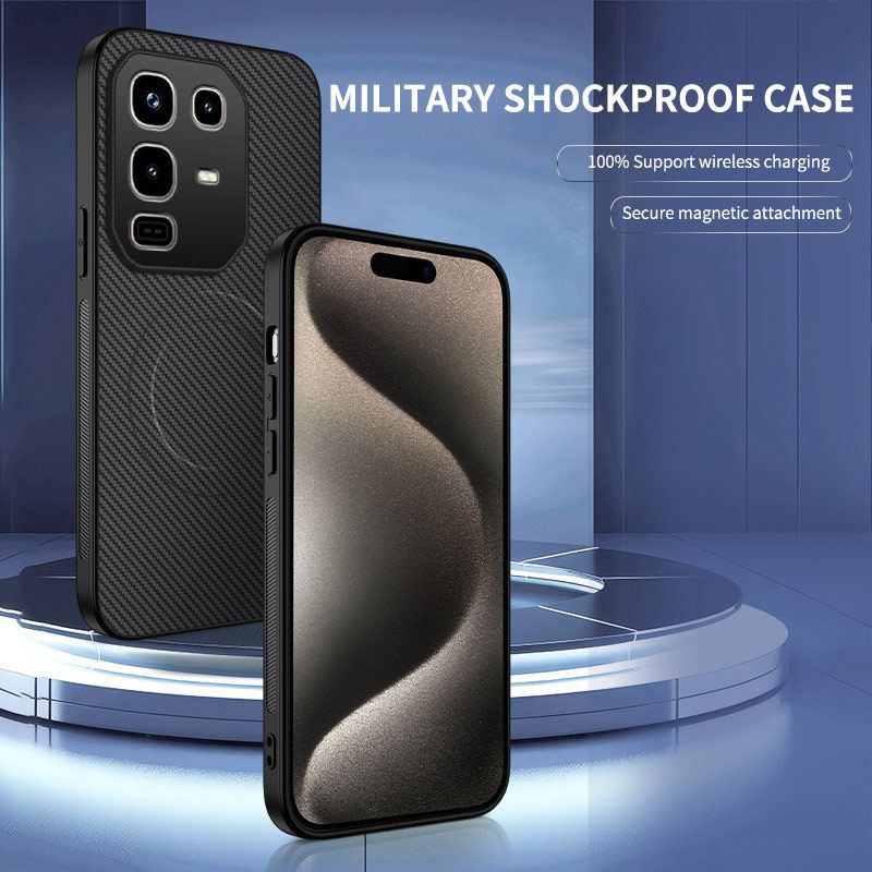 Casing Cover for Tecno Camon 40 Pro,Infinix Note 50 Pro Hot 50 Pro+ Plus Note 40 Pro 4G/5G Hot 40 Pro / Spark 20 Pro Phone Case Fiber Magnetic Suction Leather Pattern Protective Cover