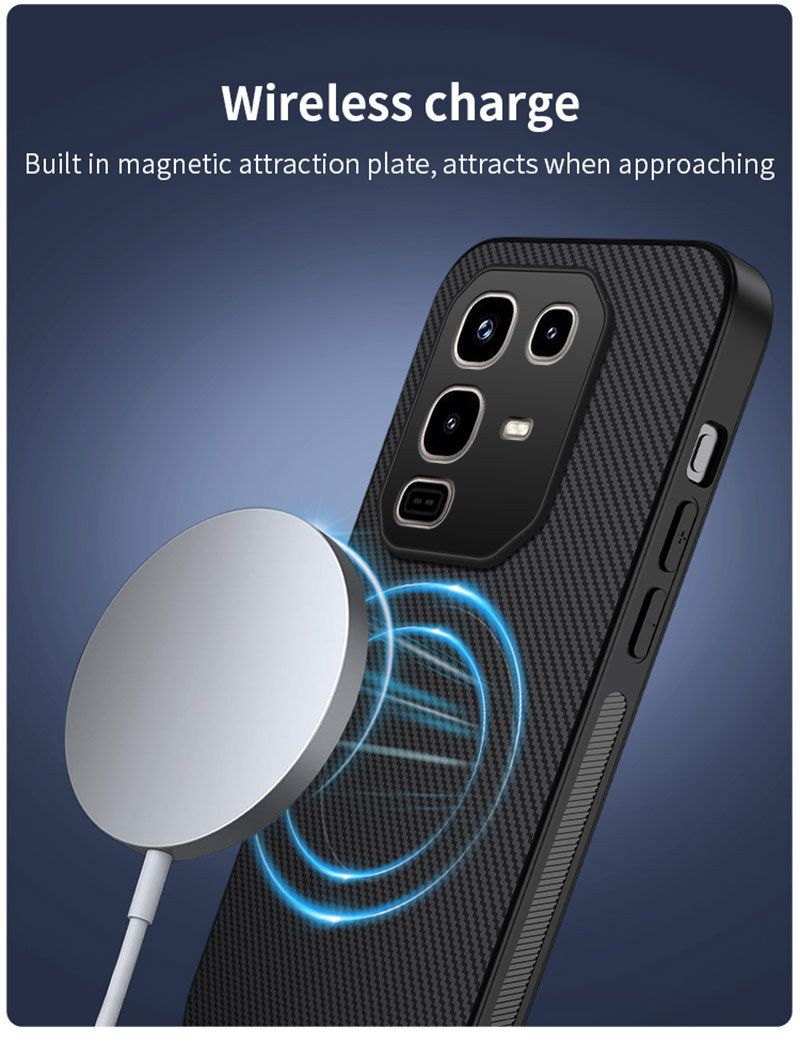 Casing Cover for Tecno Camon 40 Pro,Infinix Note 50 Pro Hot 50 Pro+ Plus Note 40 Pro 4G/5G Hot 40 Pro / Spark 20 Pro Phone Case Fiber Magnetic Suction Leather Pattern Protective Cover