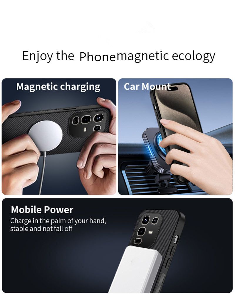 Casing Cover for Tecno Camon 40 Pro,Infinix Note 50 Pro Hot 50 Pro+ Plus Note 40 Pro 4G/5G Hot 40 Pro / Spark 20 Pro Phone Case Fiber Magnetic Suction Leather Pattern Protective Cover