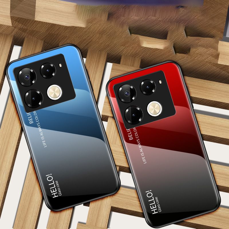 Luxury Gradient Color Phone Case for Infinix Note 50 Pro 4G,Hot 50 Pro Plus Smart 8 Hot 50i Itel S25 Ultra Tecno Camon 30S Pro Tempered Glass Sublimation Phone Case