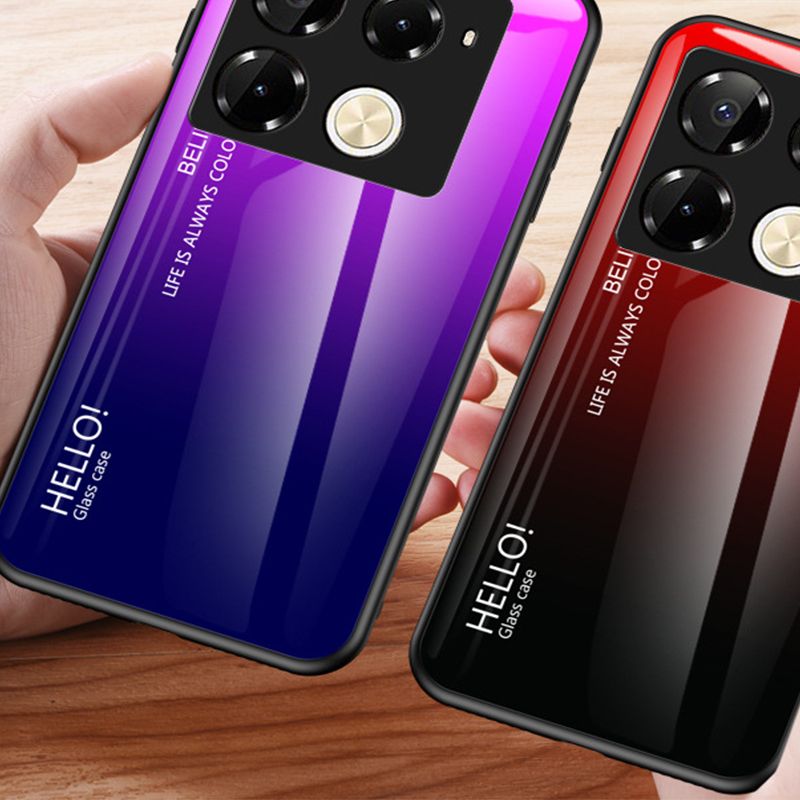 Luxury Gradient Color Phone Case for Infinix Note 50 Pro 4G,Hot 50 Pro Plus Smart 8 Hot 50i Itel S25 Ultra Tecno Camon 30S Pro Tempered Glass Sublimation Phone Case