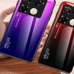 Luxury Gradient Color Phone Case for Infinix Note 50 Pro 4G,Hot 50 Pro Plus Smart 8 Hot 50i Itel S25 Ultra Tecno Camon 30S Pro Tempered Glass Sublimation Phone Case