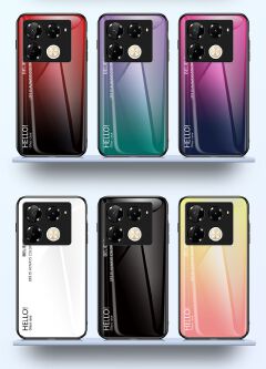 Luxury Gradient Color Phone Case for Infinix Note 50 Pro 4G,Hot 50 Pro Plus Smart 8 Hot 50i Itel S25 Ultra Tecno Camon 30S Pro Tempered Glass Sublimation Phone Case